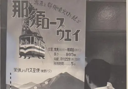 各地に張り出されたロープウェイ開業のポスター